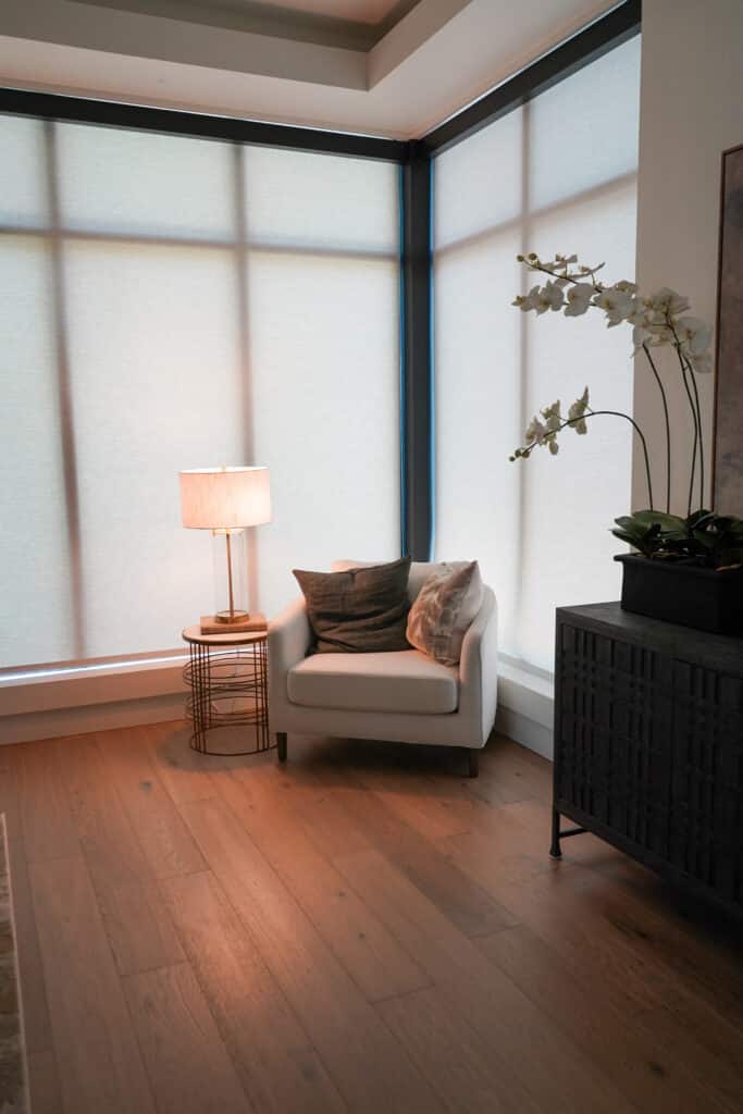 Preston Hollow White Roller Shades