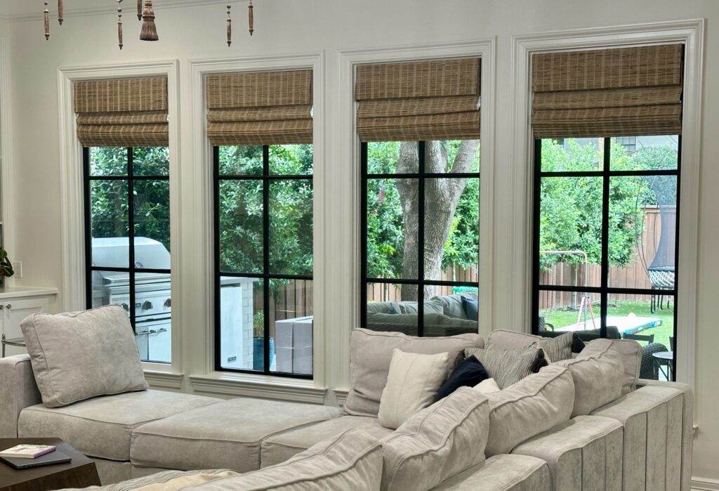 University Park Natural Woven Shades Automated