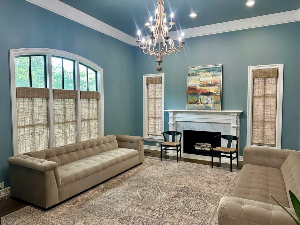 University Park Natural Woven Shades Electric